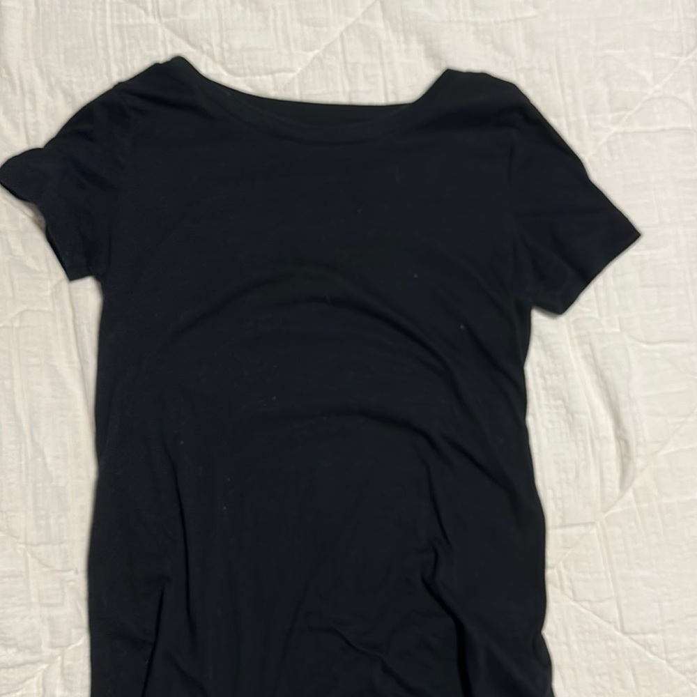 Plain black tee